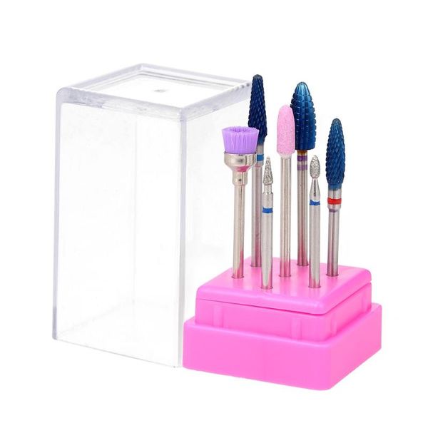 nail art equipment 7pcs drill bits set pedicure & manicure kit replacement for electric remove cuticle, Silver
nail art equipment 7pcs drill bits set pedicure & manicure kit replacement for electric remove cuticle, Silver
