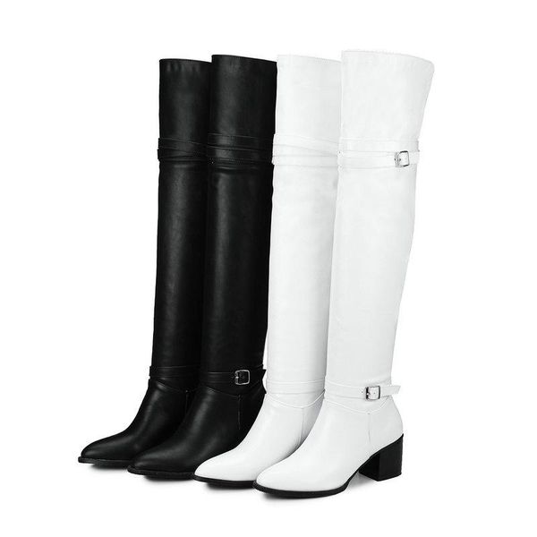 boots black white women's high heels winter women over the knee long fashion buckle ladies riding shoes
boots black white women's high heels winter women over the knee long fashion buckle ladies riding shoes