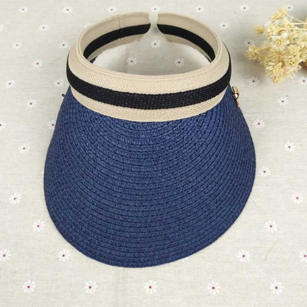 wide brim hats hat female korean version of the small bee headband sun straw empty cap summer visor beach, Blue;gray
wide brim hats hat female korean version of the small bee headband sun straw empty cap summer visor beach, Blue;gray