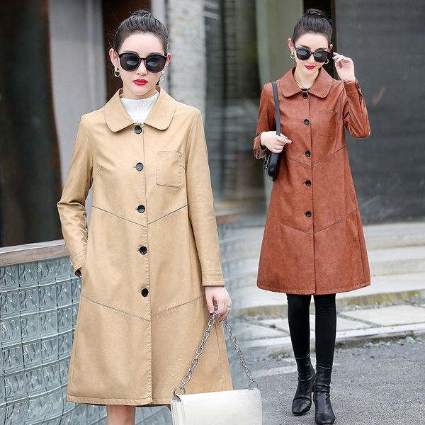 women's trench coats mid-length sheepskin coat 2021 autumn and winter slim slimming large size jacket, Tan;black
women's trench coats mid-length sheepskin coat 2021 autumn and winter slim slimming large size jacket, Tan;black