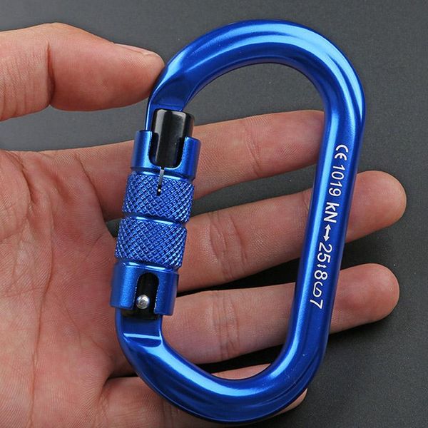 cords, slings and webbing 25kn climbing carabiner o shape outdoor mountaineering caving rock buckle safety auto master screw lock hook
cords, slings and webbing 25kn climbing carabiner o shape outdoor mountaineering caving rock buckle safety auto master screw lock hook