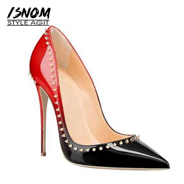 dress shoes isnom occident super high heels women pumps pointed toe shallow metal decoration footwear fashion lady party, Black
dress shoes isnom occident super high heels women pumps pointed toe shallow metal decoration footwear fashion lady party, Black
