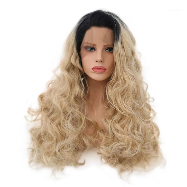 ombre long 613 wig synthetic lace front for women heat resistant natural hairline middle part woman hair1, Black
ombre long 613 wig synthetic lace front for women heat resistant natural hairline middle part woman hair1, Black