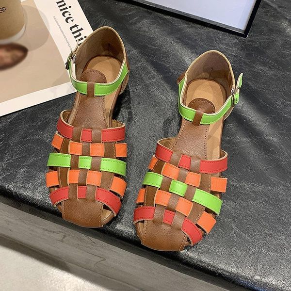 sandals 2021 women summer fashion buckle mixed color round toe hollow out females shoes weave ladies casual outdoor beach flat, Black
sandals 2021 women summer fashion buckle mixed color round toe hollow out females shoes weave ladies casual outdoor beach flat, Black