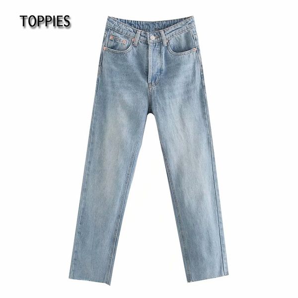 ies fashion mom jeans high waist jeans women straight pants casual trousers streetwear 210412, Blue
ies fashion mom jeans high waist jeans women straight pants casual trousers streetwear 210412, Blue