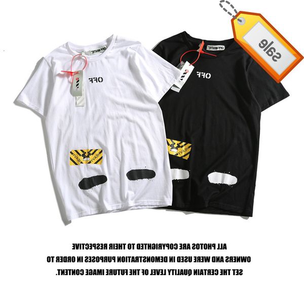 18 tide brand off basic inkjet graffiti striped speed belt couple short sleeve t-shirt for men and women, White;black
18 tide brand off basic inkjet graffiti striped speed belt couple short sleeve t-shirt for men and women, White;black