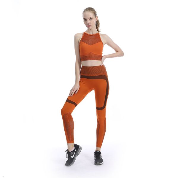women's tracksuits seamless yoga suit fitness clothing tracksuit female sports vest 2 piece gym workout set women sportswear orang, Gray
women's tracksuits seamless yoga suit fitness clothing tracksuit female sports vest 2 piece gym workout set women sportswear orang, Gray