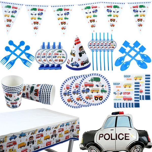disposable dinnerware party supplies children's engineering car birthday train balloon decoration tableware
disposable dinnerware party supplies children's engineering car birthday train balloon decoration tableware