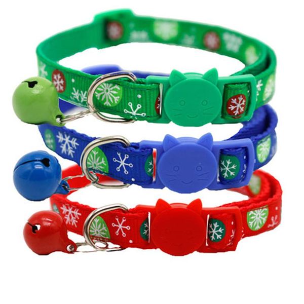 dog collars & leashes pet cat collar cute christmas print bell adjustable nylon ribbon for cats small dogs puppy neck strap
dog collars & leashes pet cat collar cute christmas print bell adjustable nylon ribbon for cats small dogs puppy neck strap