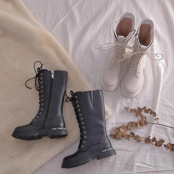 boots autumn and winter 2021 children's shoes high girls' fashion casual antiskid british style, Black
boots autumn and winter 2021 children's shoes high girls' fashion casual antiskid british style, Black
