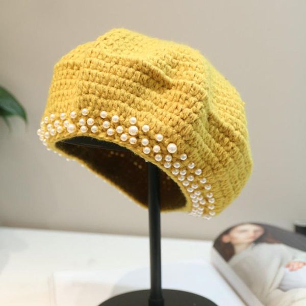 berets women's beret french elegant pearl crochet knit hat autumn and winter retro wild warm knitted wool painter wholesale, Blue;gray
berets women's beret french elegant pearl crochet knit hat autumn and winter retro wild warm knitted wool painter wholesale, Blue;gray