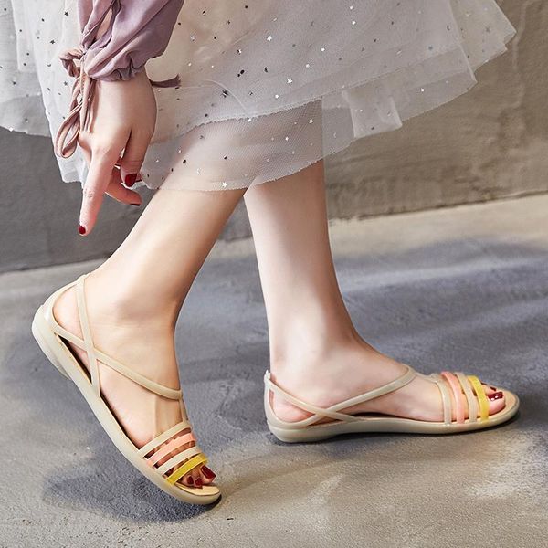 sandals 2021 summer tpu soft women's beach hole shoes non slip flat heel crystal jelly large, Black
sandals 2021 summer tpu soft women's beach hole shoes non slip flat heel crystal jelly large, Black