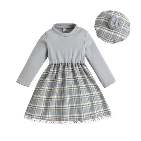 girl's dresses 1-6y toddler kids baby girl long sleeve round neck patchwork plaid princess dress hat 2pcs girls clothes, Red;yellow
girl's dresses 1-6y toddler kids baby girl long sleeve round neck patchwork plaid princess dress hat 2pcs girls clothes, Red;yellow