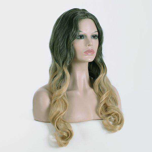 2021 new fashion temperament lady long curly hair european and american wig headset chemical fiber black gradient blond high-end wig
2021 new fashion temperament lady long curly hair european and american wig headset chemical fiber black gradient blond high-end wig