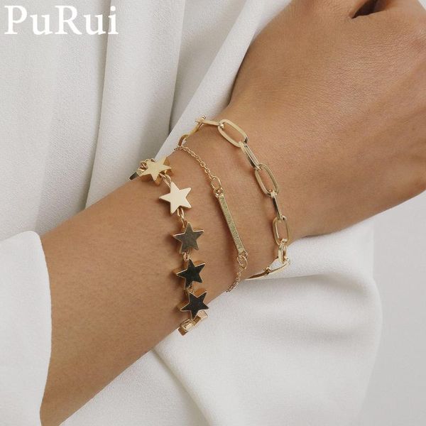 link, chain women bracelet punk gothic gold color bracelets 3pcs/set minimalist charm bangle mulitylayer trendy jewelry, Black
link, chain women bracelet punk gothic gold color bracelets 3pcs/set minimalist charm bangle mulitylayer trendy jewelry, Black