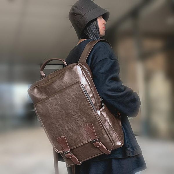 backpack women female lapbag for college boy girls fashion leather school backpacks vintage student schoolbag retro rucksack
backpack women female lapbag for college boy girls fashion leather school backpacks vintage student schoolbag retro rucksack