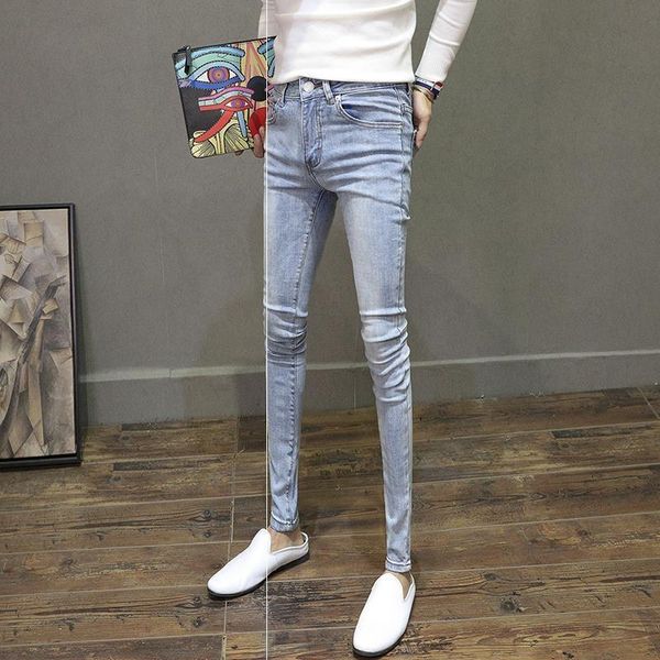 men's jeans fashion 2021 teenager skinny men stretch social spirit guy korean feet long pencil pants, Blue
men's jeans fashion 2021 teenager skinny men stretch social spirit guy korean feet long pencil pants, Blue