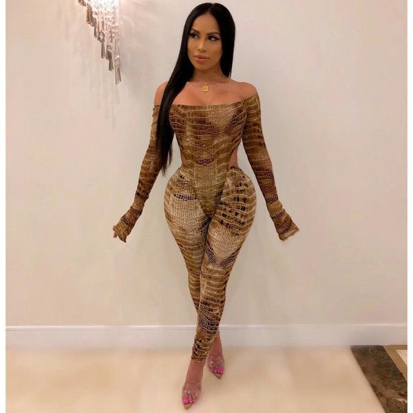 women's jumpsuits & rompers women ladies long sleeve jumpsuit leopard off shoulder bodycon slim party club wear, Black;white
women's jumpsuits & rompers women ladies long sleeve jumpsuit leopard off shoulder bodycon slim party club wear, Black;white