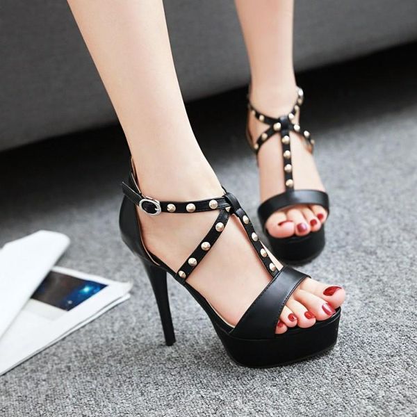 dress shoes big size high heels sandals women woman summer ladies rivet waterproof terrace open-toed fine-heeled, Black
dress shoes big size high heels sandals women woman summer ladies rivet waterproof terrace open-toed fine-heeled, Black