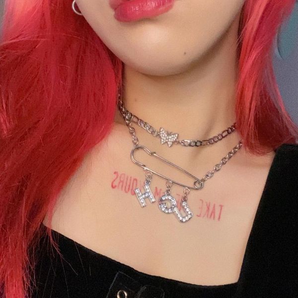 pendant necklaces butterfly clavicle chain necklace pin letter for women y2k punk vintage fashion simple jewelry gifts, Silver
pendant necklaces butterfly clavicle chain necklace pin letter for women y2k punk vintage fashion simple jewelry gifts, Silver