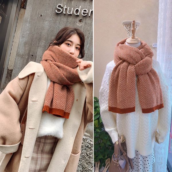 herringbone scarf female autumn winter couple korean version versatile cute student ins girl wool bib male, Blue;gray
herringbone scarf female autumn winter couple korean version versatile cute student ins girl wool bib male, Blue;gray