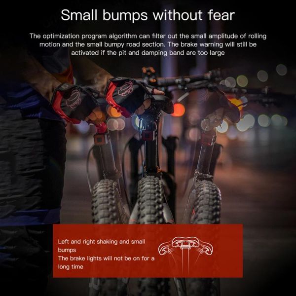 bicycle brake induction taillight intelligent safety warning light usb charging night riding rear bike lights
bicycle brake induction taillight intelligent safety warning light usb charging night riding rear bike lights