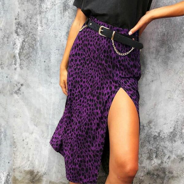 summer split leopard print women skirt party clothes fashion high waist midi, Black
summer split leopard print women skirt party clothes fashion high waist midi, Black