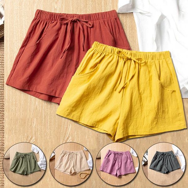 women's shorts short pants summer cotton linen women fashion female wide leg trousers casual loose plus size elastic wasit, White;black
women's shorts short pants summer cotton linen women fashion female wide leg trousers casual loose plus size elastic wasit, White;black