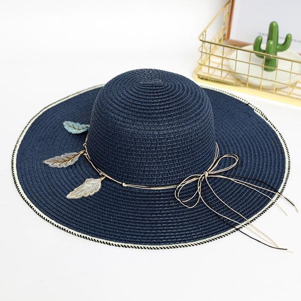 wide brim hats straw sun 2021 women sunshade hat outdoor summer sunscreen beach fashion casual casquette femme, Blue;gray
wide brim hats straw sun 2021 women sunshade hat outdoor summer sunscreen beach fashion casual casquette femme, Blue;gray