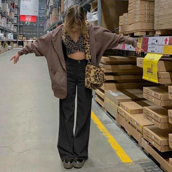 women's pants & capris corduroy wide leg solid ladies streetwear black brown casual warm for women trousers autumn, Black;white
women's pants & capris corduroy wide leg solid ladies streetwear black brown casual warm for women trousers autumn, Black;white