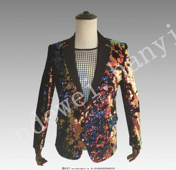 men's suits & blazers s-3xl 2021 clothing fashion slim dj hair stylist sequins suit jacket studio the stage singer costumes, White;black
men's suits & blazers s-3xl 2021 clothing fashion slim dj hair stylist sequins suit jacket studio the stage singer costumes, White;black