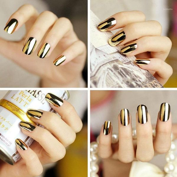 pcs metal fake nail silver punk solid color pink long false nails full bright side mirror golden silver1, Red;gold
pcs metal fake nail silver punk solid color pink long false nails full bright side mirror golden silver1, Red;gold