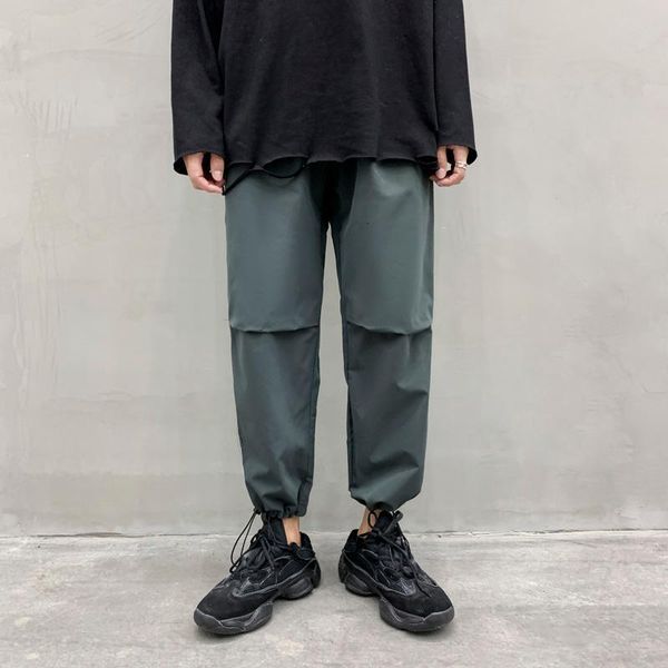 men's summer stitching casual mens korean loose drawstring straight leg pants men harajuku streetwear hip-hop ankle-length, Black
men's summer stitching casual mens korean loose drawstring straight leg pants men harajuku streetwear hip-hop ankle-length, Black