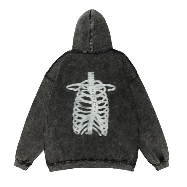 hoodieshigh street skeleton printed hooded sweater men's trendy hip hop oversize wash old pullover, Black
hoodieshigh street skeleton printed hooded sweater men's trendy hip hop oversize wash old pullover, Black