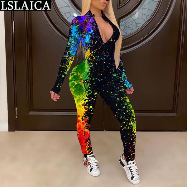 one piece jumpsuit women fashion tie dye print long sleeve v neck zipper bodysuits casual autumn bodycon playsuit clubwear women's jump, Black;white
one piece jumpsuit women fashion tie dye print long sleeve v neck zipper bodysuits casual autumn bodycon playsuit clubwear women's jump, Black;white