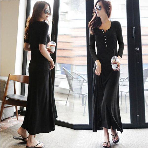 casual dresses 2021 autumn women long short sleeve solid v-neck dress fashion slim bodycon party thin outwear, Black;gray
casual dresses 2021 autumn women long short sleeve solid v-neck dress fashion slim bodycon party thin outwear, Black;gray