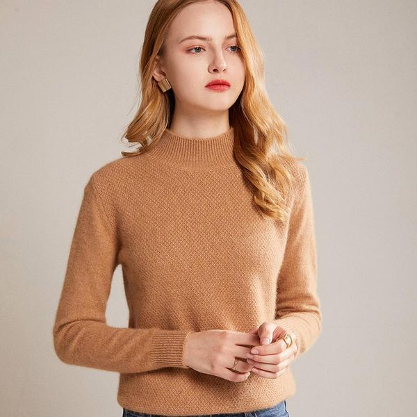 women's sweaters 2021 winter 100% pure mink velvet stand-up collar sweater loose commuter all-match knitted bottoming shirt skin-friend, White;black
women's sweaters 2021 winter 100% pure mink velvet stand-up collar sweater loose commuter all-match knitted bottoming shirt skin-friend, White;black