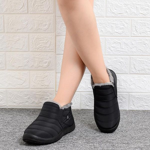 boots women lightweight winter ankle shoes lady botas mujer waterpoor cloth snow female slip on plush footwear, Black
boots women lightweight winter ankle shoes lady botas mujer waterpoor cloth snow female slip on plush footwear, Black
