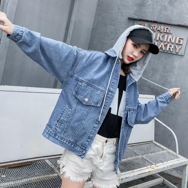 women's jackets jeans jacket girls spring and fall , short clothing with a hood k6wj, Black;brown
women's jackets jeans jacket girls spring and fall , short clothing with a hood k6wj, Black;brown