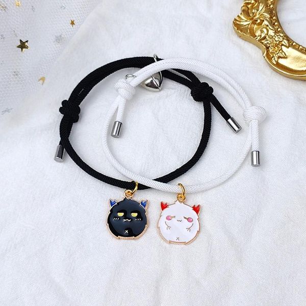 charm bracelets 2pcs love magnets attract halloween couple bracelet with pumpkin/ghost/hat pendant braided gift for men women, Golden;silver
charm bracelets 2pcs love magnets attract halloween couple bracelet with pumpkin/ghost/hat pendant braided gift for men women, Golden;silver