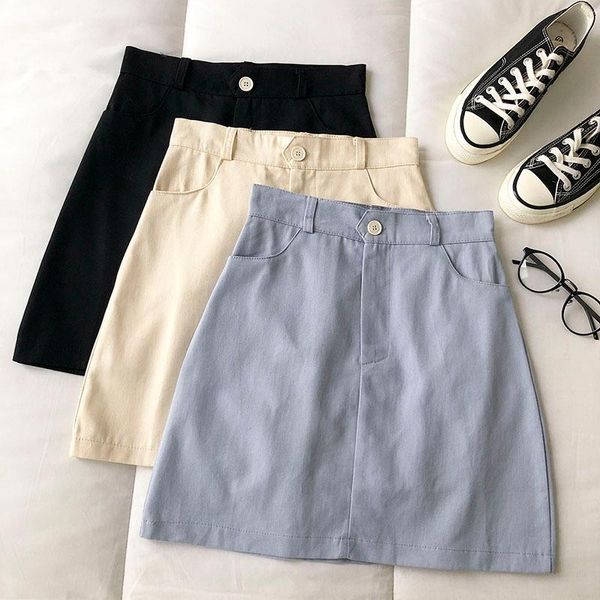 retro solid mini skirts femme casual vintage a-line short skirt women summer harajuk black jupes
retro solid mini skirts femme casual vintage a-line short skirt women summer harajuk black jupes