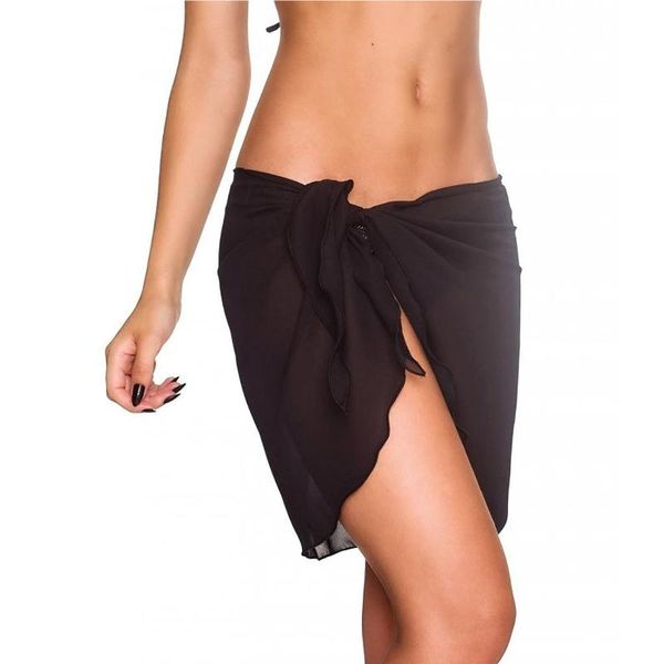 women's swimwear women short sarongs beach sun protective shawl sheer coverage bikini wrap skirt self tie bathing suit chiffon cover up, White;black
women's swimwear women short sarongs beach sun protective shawl sheer coverage bikini wrap skirt self tie bathing suit chiffon cover up, White;black