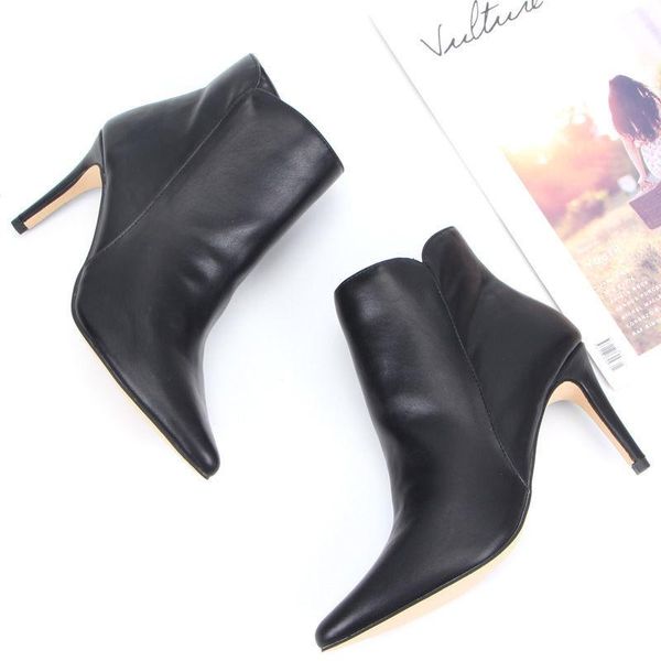 boots foreign trade original european american women shoes side zipper versatile pointed stiletto bare, Black
boots foreign trade original european american women shoes side zipper versatile pointed stiletto bare, Black