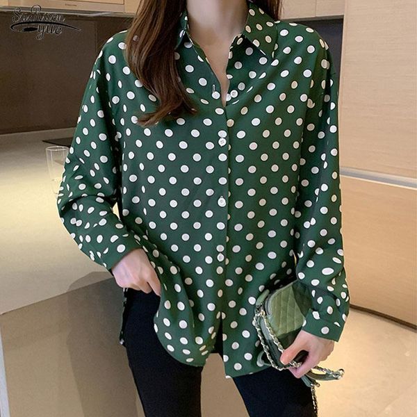 autumn 2021 women long sleeve shirts fashion polka dot chiffon shirt casual cardigan clothing women's and blouses 10430 &, White
autumn 2021 women long sleeve shirts fashion polka dot chiffon shirt casual cardigan clothing women's and blouses 10430 &, White