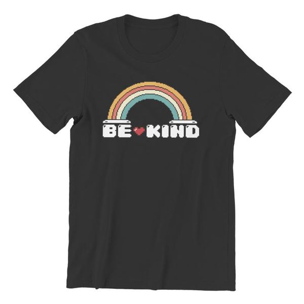 men's t-shirts be kind vintage rainbow retro with pixel style for gamers tshirt punk kawaii verano t-shirt summer 2021 clothes 133918, White;black
men's t-shirts be kind vintage rainbow retro with pixel style for gamers tshirt punk kawaii verano t-shirt summer 2021 clothes 133918, White;black