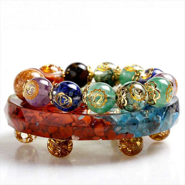 beaded, strands 7 chakra resin bracelet lucky bead energy rune bangles for women men engergy balancing orgonite jewelry accessories, Black
beaded, strands 7 chakra resin bracelet lucky bead energy rune bangles for women men engergy balancing orgonite jewelry accessories, Black