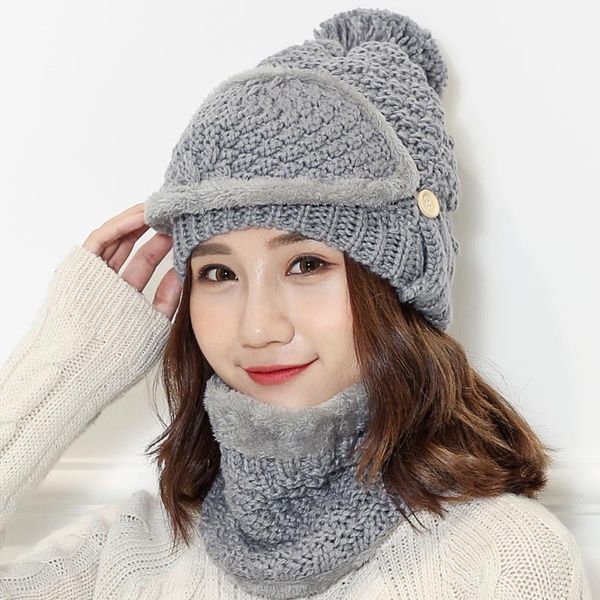 wide brim hats winter skullies beanies women knitted scarf two pieces set fashion wool thickening collars female warm casual cap c, Blue;gray
wide brim hats winter skullies beanies women knitted scarf two pieces set fashion wool thickening collars female warm casual cap c, Blue;gray