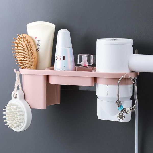 hooks & rails wall mounted stand hair dryer rack punch-toilet storage comb holder bathroom organizer
hooks & rails wall mounted stand hair dryer rack punch-toilet storage comb holder bathroom organizer