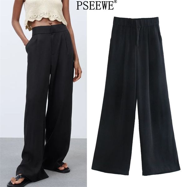 trousers for female black high waist wide leg women pants fashion office beige summer loose woman 210519, Black;white
trousers for female black high waist wide leg women pants fashion office beige summer loose woman 210519, Black;white