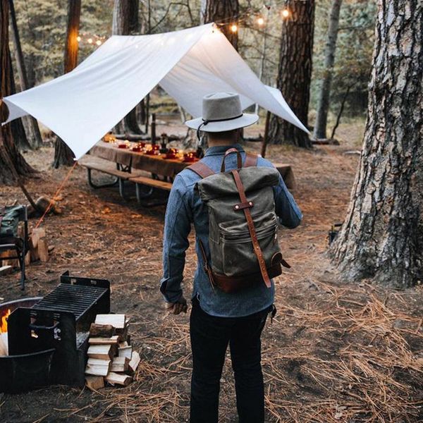 backpack american retro handmade oil wax canvas stitching leather outdoor hiking mountaineering lapbag
backpack american retro handmade oil wax canvas stitching leather outdoor hiking mountaineering lapbag